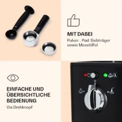 Passionata 20 Espressomaschine 20 Bar 6 Tassen 1,25 Liter Milchschaum -Haushaltsgeräte Geschäft 10037855 de 0006 logo