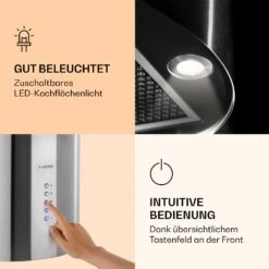 Barella Dunstabzugshaube 35,5 X 93,5 X 43 Cm Umluft 557 M³/h LED Aktivkohlefilter -Haushaltsgeräte Geschäft 10037864 de 0003 logo