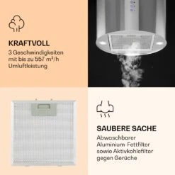 Barella Dunstabzugshaube 35,5 X 93,5 X 43 Cm Umluft 557 M³/h LED Aktivkohlefilter -Haushaltsgeräte Geschäft 10037864 de 0004 logo