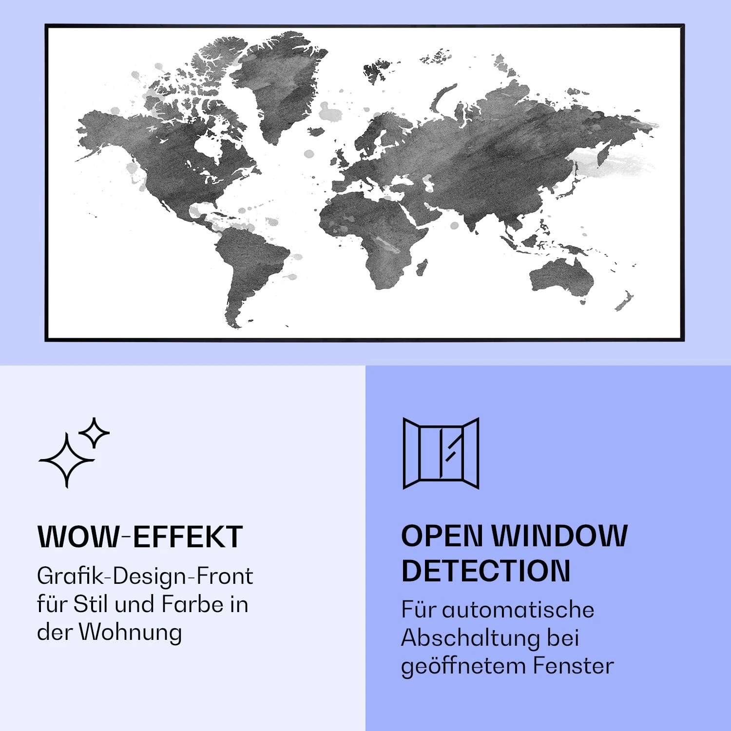 Wonderwall Air Art Smart Infrarotheizung Schwarze Karte 120x60cm 700W 6 Wonderwall Air Art Smart Infrarotheizung Schwarze Karte 120x60cm 700W – Bild 6