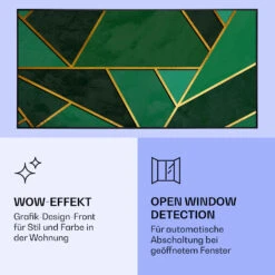 Wonderwall Air Art Smart Infrarotheizung Grüne Linie 120x60cm 700W 13 Wonderwall Air Art Smart Infrarotheizung Grüne Linie 120x60cm 700W -Haushaltsgeräte Geschäft 10037907 de 0006 logo