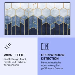 Wonderwall Air Art Smart Infrarotheizung Blaue Linie 120x60cm 700W -Haushaltsgeräte Geschäft 10037909 de 0006 logo