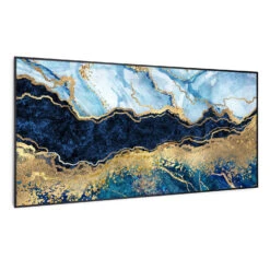 Wonderwall Air Art Smart Infrarotheizung Blauer Marmor 120x60cm 700W