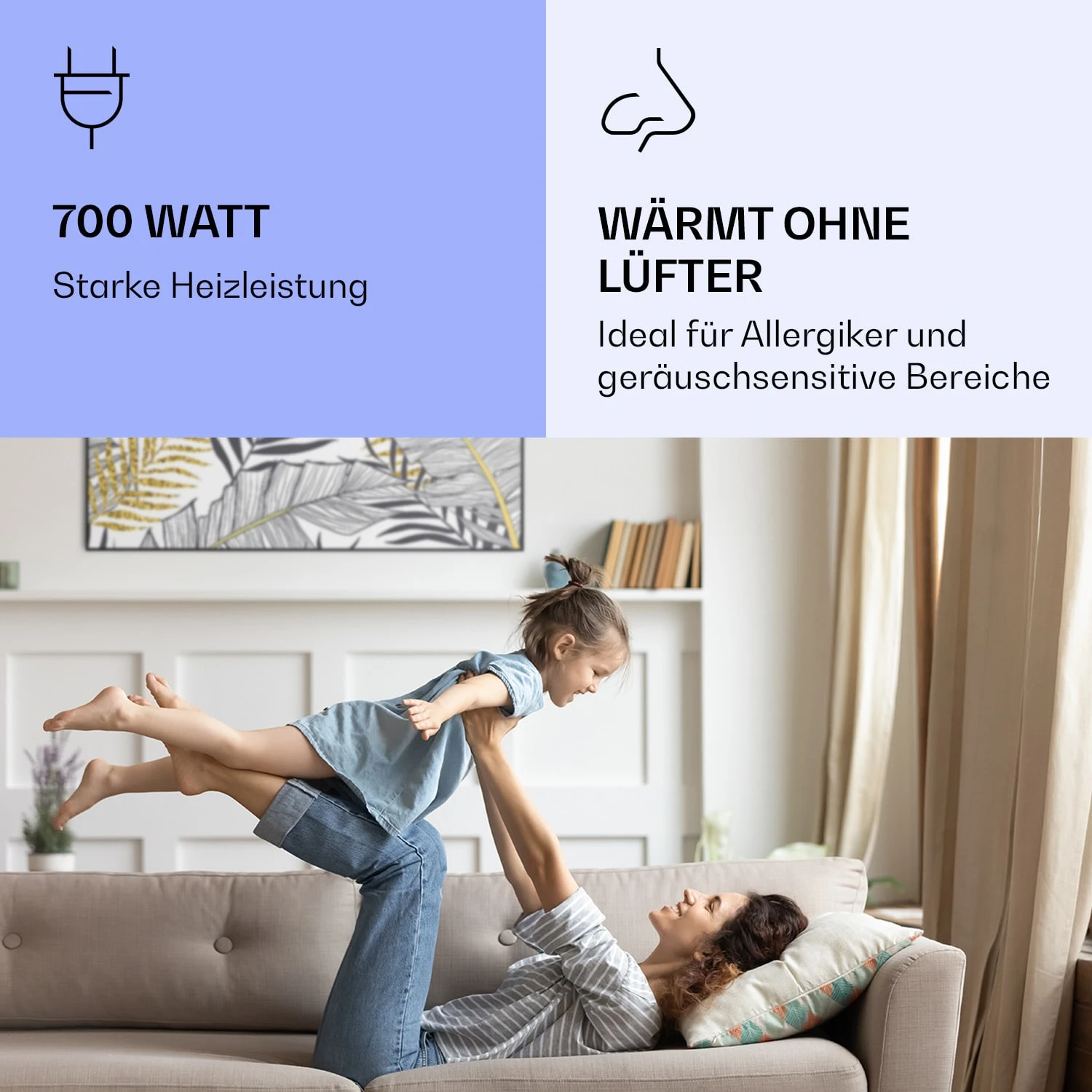 Wonderwall Air Art Smart Infrarotheizung Blatt 120x60cm 700W 5 Wonderwall Air Art Smart Infrarotheizung Blatt 120x60cm 700W – Bild 5