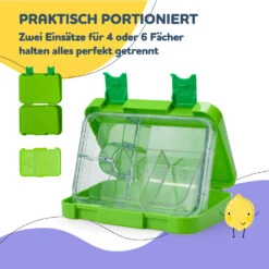 Schmatzfatz Junior Lunchbox 6 Fächer 21,3 X 15 X 4,5 Cm (BxHxT) -Haushaltsgeräte Geschäft 10037941 de 0004 usp