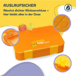 Schmatzfatz Junior Lunchbox 6 Fächer 21,3 X 15 X 4,5 Cm (BxHxT) -Haushaltsgeräte Geschäft 10037943 de 0003 usp