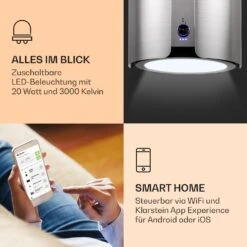 Skyfall Smart Inselabzugshaube Ø45cm Umluft 402m³/h LED -Haushaltsgeräte Geschäft 10037973 de 0003 logo