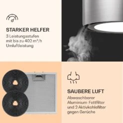 Skyfall Smart Inselabzugshaube Ø45cm Umluft 402m³/h LED -Haushaltsgeräte Geschäft 10037973 de 0005 logo