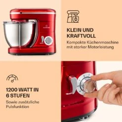 Bella Mini Rührmaschine 1200 W 6 Stufen 4 Liter Edelstahl Pulsfunktion -Haushaltsgeräte Geschäft 10037979 de 0003 logo