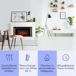 Villarrica Elektrokamin 1900 W LED-Technik Wandeinbau Fernbedienung 9 Villarrica Elektrokamin 1900 W LED-Technik Wandeinbau Fernbedienung -Haushaltsgeräte Geschäft 10038007 de 0003 usp