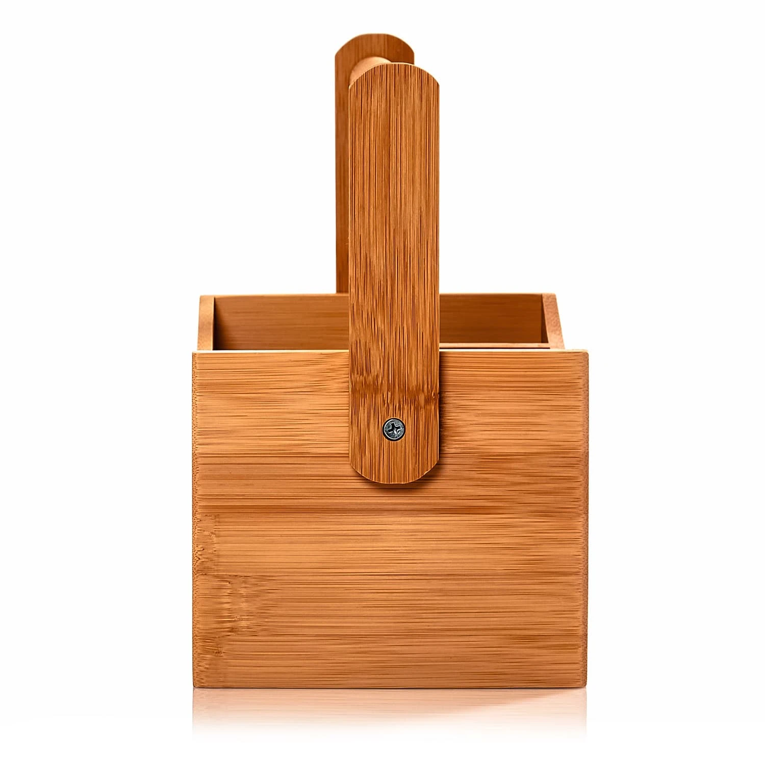 Schreibtischorganizer Tragegriff 4 Fächer 22,5x12x17cm Bambus 5 Schreibtischorganizer Tragegriff 4 Fächer 22,5x12x17cm Bambus – Bild 5