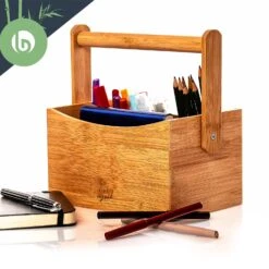 Schreibtischorganizer Tragegriff 4 Fächer 22,5x12x17cm Bambus 11 Schreibtischorganizer Tragegriff 4 Fächer 22,5x12x17cm Bambus -Haushaltsgeräte Geschäft 10038011 yy 0006 logo