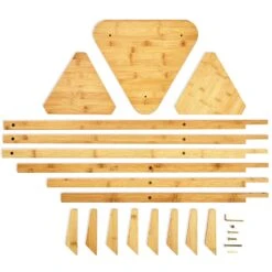 Garderobe Dreieckig 3 Ablagen 32,5x166cm (ØxH) 100% Bambus 9 Garderobe Dreieckig 3 Ablagen 32,5x166cm (ØxH) 100% Bambus -Haushaltsgeräte Geschäft 10038018 yy 0003 logo