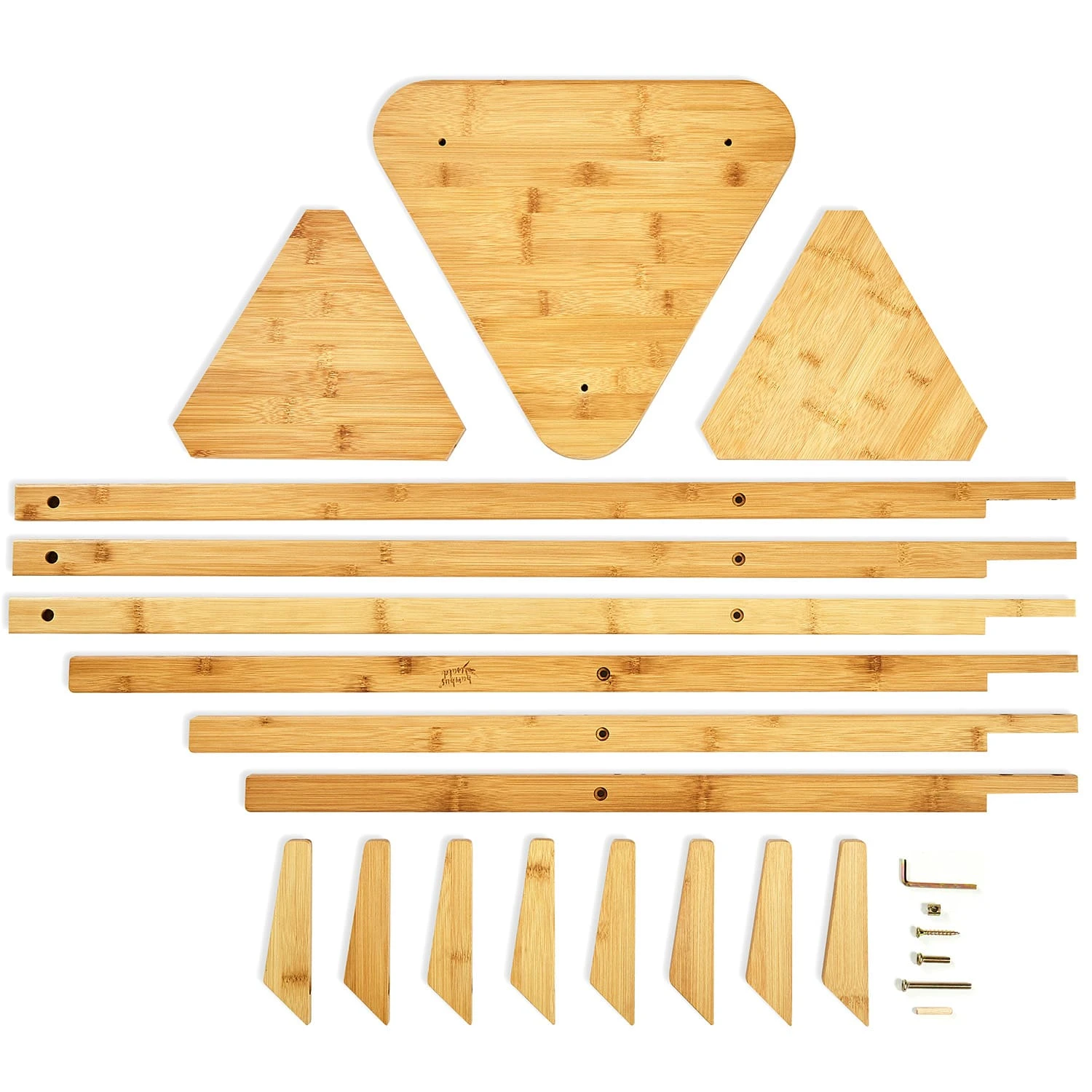 Garderobe Dreieckig 3 Ablagen 32,5x166cm (ØxH) 100% Bambus 3 Garderobe Dreieckig 3 Ablagen 32,5x166cm (ØxH) 100% Bambus – Bild 3