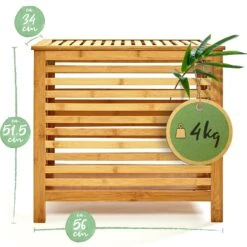 Wäschetruhe Deckel Lüftungsschlitzen Bambus Edelstahl 15 Wäschetruhe Deckel Lüftungsschlitzen Bambus Edelstahl -Haushaltsgeräte Geschäft 10038032 yy 0008 logo