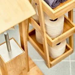 Premium Duschregal 26 X 66 X 18cm Wasserunempfindlich Bambus -Haushaltsgeräte Geschäft 10038039 yy 0005 logo