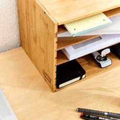 Ablagebox Briefbox Organizer 5 Fächer Maße: 30,5x24x22,5 Cm Bambus 10 Ablagebox Briefbox Organizer 5 Fächer Maße: 30,5x24x22,5 Cm Bambus -Haushaltsgeräte Geschäft 10038040 yy 0004 logo