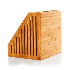 Stehsammler 3 Fächer Maße: 26,5x28x30 Cm Für DINA4-Formate Bambus -Haushaltsgeräte Geschäft 10038041 yy 0003 logo