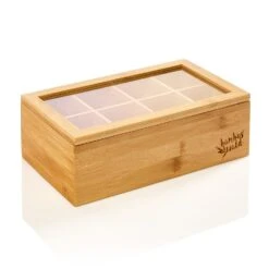 Teebox 8 Fächer 120 Teebeutel Kunststoff-Sichtfenster Bambus 13 Teebox 8 Fächer 120 Teebeutel Kunststoff-Sichtfenster Bambus -Haushaltsgeräte Geschäft 10038043 yy 0007 logo