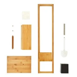 WC Garnitur Toilettenbürste 36x82x21cm Feuchtigkeitsresistent Bambus 10 WC Garnitur Toilettenbürste 36x82x21cm Feuchtigkeitsresistent Bambus -Haushaltsgeräte Geschäft 10038046 yy 0003 logo