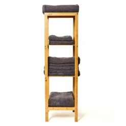 Regal Mehrzweckregal 4 Etagen 34x110x33cm (BxHxT) Kombinierbar Bambus -Haushaltsgeräte Geschäft 10038049 yy 0004 logo