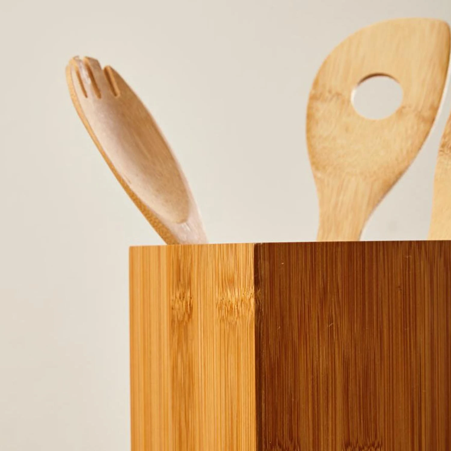 Utensilienhalter Quadratisch 12 X 23 X 12 Cm (BxHxT) Bambus 3 Utensilienhalter Quadratisch 12 X 23 X 12 Cm (BxHxT) Bambus – Bild 3