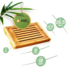 Brotschneidebrett Mit Krümelfach Bambus 38 X 3 X 25,5 Cm (BxHxT) Recycelbar 15 Brotschneidebrett Mit Krümelfach Bambus 38 X 3 X 25,5 Cm (BxHxT) Recycelbar -Haushaltsgeräte Geschäft 10038056 yy 0008 logo