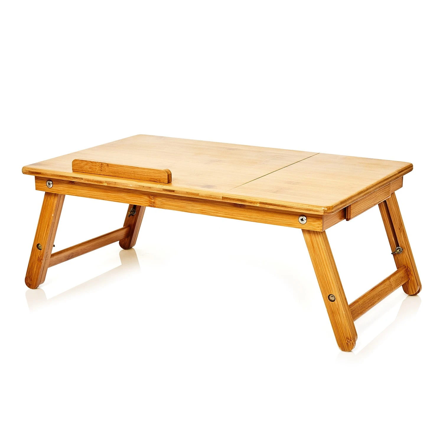 Bett-Tablett Klappbar Laptoptisch Höhenverstellbar 21-29 Cm Bambus 5 Bett-Tablett Klappbar Laptoptisch Höhenverstellbar 21-29 Cm Bambus – Bild 5