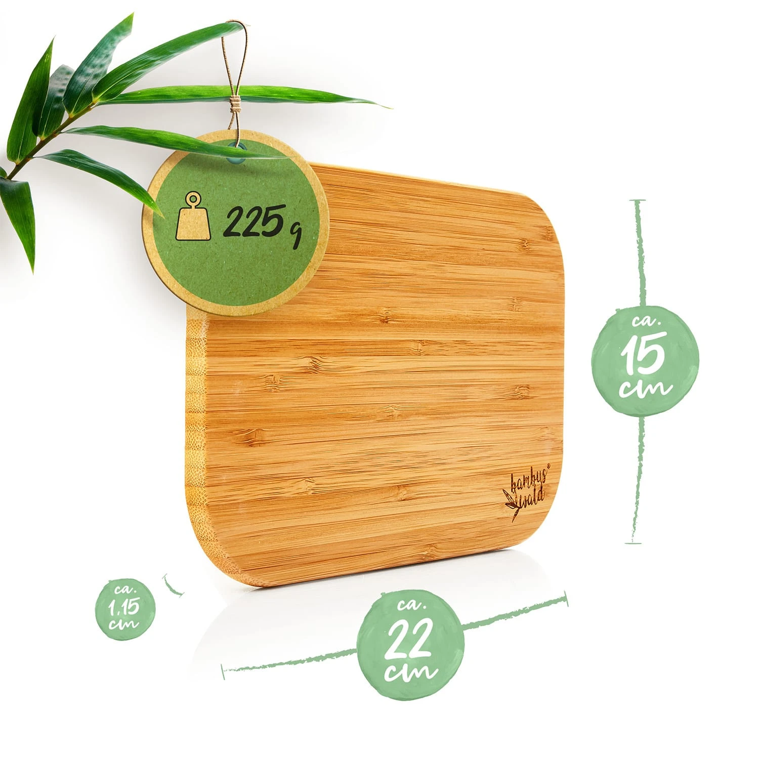3er-Set Bambus-Frühstücksbrett 22 X 1,15 X 15 Cm (BxHxT) Pflegeleicht 7 3er-Set Bambus-Frühstücksbrett 22 X 1,15 X 15 Cm (BxHxT) Pflegeleicht – Bild 7