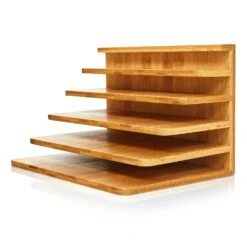 Briefablage Mit 5 Fächern DIN A4 25x17,5x16cm Stehend / Liegend Bambus 8 Briefablage Mit 5 Fächern DIN A4 25x17,5x16cm Stehend / Liegend Bambus -Haushaltsgeräte Geschäft 10038067 yy 0003 logo
