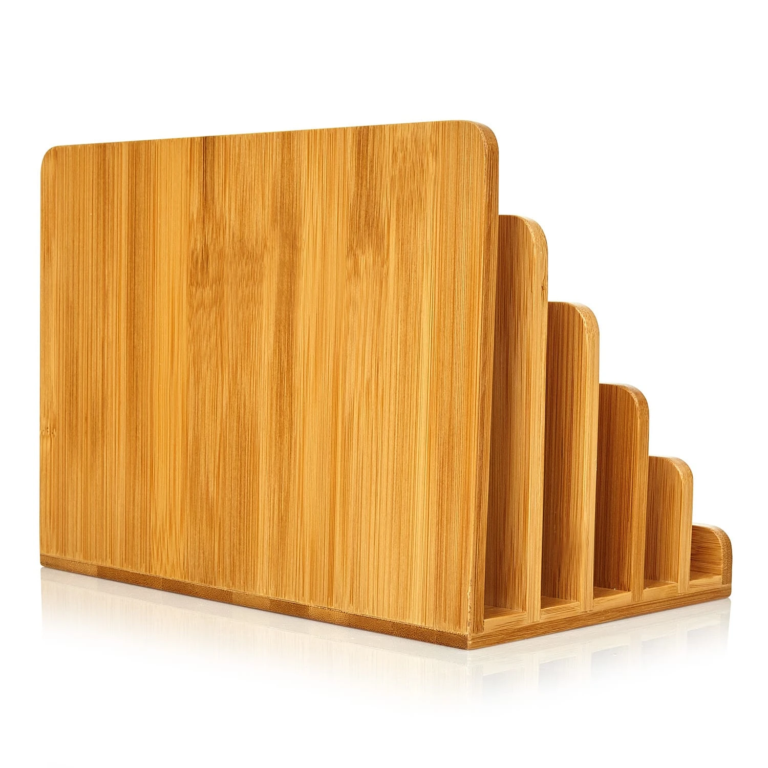 Briefablage Mit 5 Fächern DIN A4 25x17,5x16cm Stehend / Liegend Bambus 5 Briefablage Mit 5 Fächern DIN A4 25x17,5x16cm Stehend / Liegend Bambus – Bild 5