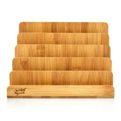 Briefablage Mit 5 Fächern DIN A4 25x17,5x16cm Stehend / Liegend Bambus 11 Briefablage Mit 5 Fächern DIN A4 25x17,5x16cm Stehend / Liegend Bambus -Haushaltsgeräte Geschäft 10038067 yy 0006 logo