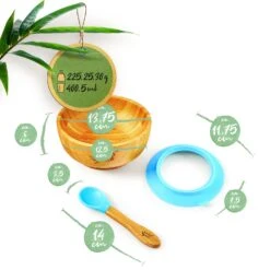 Kindergeschirr Mit Bambusschale Und Löffel 400 Ml Inkl. Saugnapf Ø: 13,7 Cm -Haushaltsgeräte Geschäft 10038070 yy 0006 logo