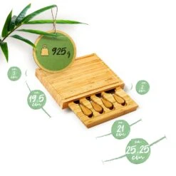 Käsebrett Mit Messerfach 25,2x3x19,5 Cm 4 Spezialmesser Pflegeleicht 13 Käsebrett Mit Messerfach 25,2x3x19,5 Cm 4 Spezialmesser Pflegeleicht -Haushaltsgeräte Geschäft 10038079 yy 0007 logo