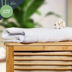 Wäschekorb Klappdeckel Bambus Baumwollleinen Einfacher Aufbau Bambus -Haushaltsgeräte Geschäft 10038088 yy 0005 logo