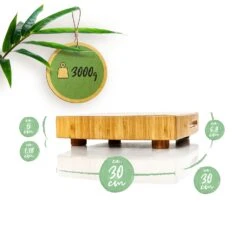 Bambus-Hackbrett 30 X 6,8 X 30 Cm (BxHxT) Standfüße Haltegriff Pflegeleicht 13 Bambus-Hackbrett 30 X 6,8 X 30 Cm (BxHxT) Standfüße Haltegriff Pflegeleicht -Haushaltsgeräte Geschäft 10038092 yy 0007 logo