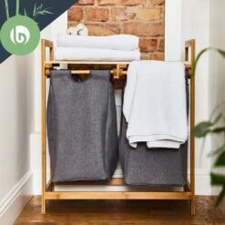 Wäschestation 2 Herausnehmbare Säcke Bambus Baumwolle 13 Wäschestation 2 Herausnehmbare Säcke Bambus Baumwolle -Haushaltsgeräte Geschäft 10038102 yy 0006 logo