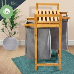 Wäschestation 2 Herausnehmbare Säcke Bambus Baumwolle 14 Wäschestation 2 Herausnehmbare Säcke Bambus Baumwolle -Haushaltsgeräte Geschäft 10038102 yy 0007 logo