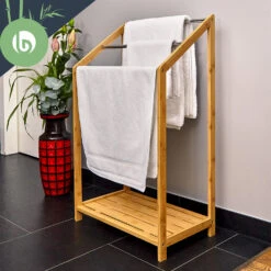 Handtuchhalter 3-fache Metallstreben 51x86x31cm Stufenenoptik Bambus 12 Handtuchhalter 3-fache Metallstreben 51x86x31cm Stufenenoptik Bambus -Haushaltsgeräte Geschäft 10038104 yy 0006 logo