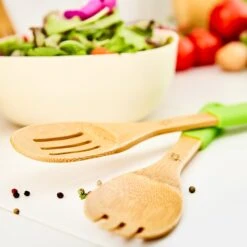 Küchenzubehör 5er-Set Pfannenwender Silikongriffe Nachhaltig Bambus -Haushaltsgeräte Geschäft 10038113 yy 0003 logo