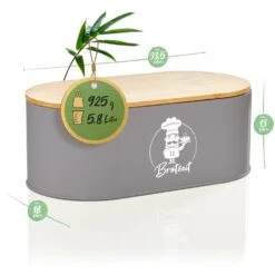 Rök Brotbox Metallblech Bambusdeckel 33,5 X 13 X 18 Cm (BxHxT) Oval 13 Rök Brotbox Metallblech Bambusdeckel 33,5 X 13 X 18 Cm (BxHxT) Oval -Haushaltsgeräte Geschäft 10038118 yy 0007 logo
