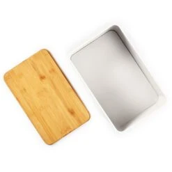 Stigby 2-in-1 Brotkasten Mit Schneidebrett Metallblech Bambus -Haushaltsgeräte Geschäft 10038121 yy 0003 logo