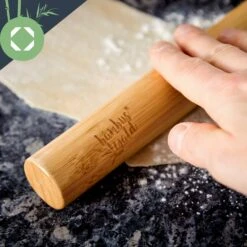 Teigroller 2er-Set 100 % Bambus 30/40 X 3,3 Cm (LxØ) Glatt Bambus -Haushaltsgeräte Geschäft 10038123 yy 0003 logo