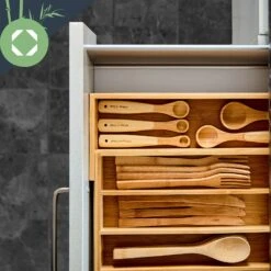 Besteckkasten 5-7 Fächer Max. 40 X 5 X 35,5 Cm Bambus 12 Besteckkasten 5-7 Fächer Max. 40 X 5 X 35,5 Cm Bambus -Haushaltsgeräte Geschäft 10038140 yy 0004 logo