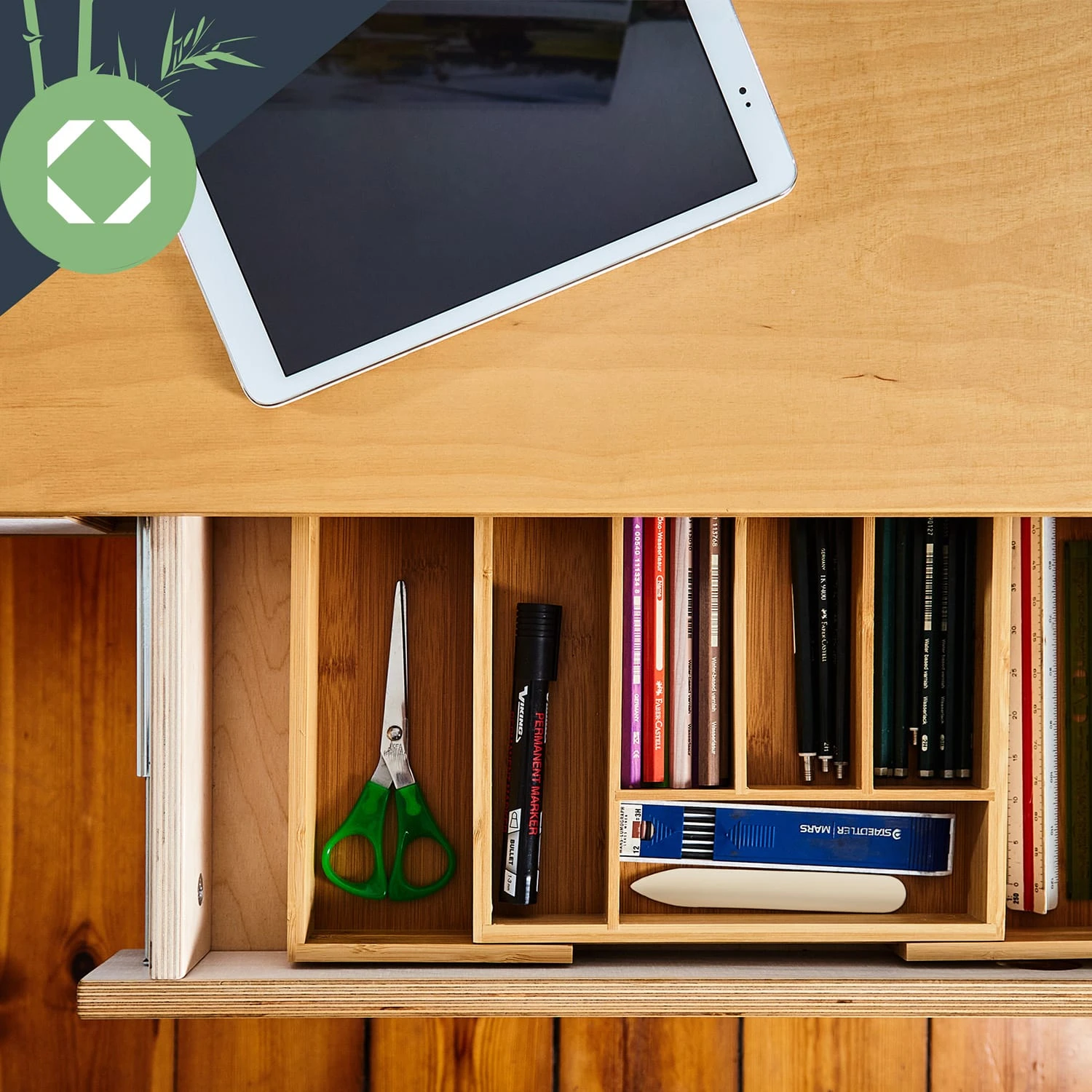 Besteckkasten 5-7 Fächer Max. 40 X 5 X 35,5 Cm Bambus 7 Besteckkasten 5-7 Fächer Max. 40 X 5 X 35,5 Cm Bambus – Bild 7