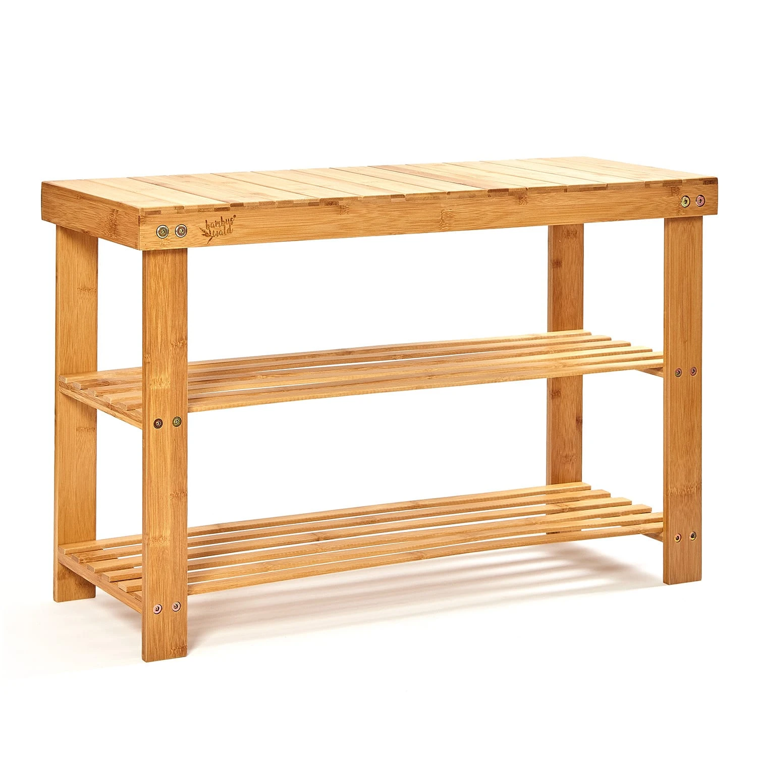 Schuhregal Mehrzweckregal Sitzbank 2 Etagen Für 8 Paar Schuhe Bambus 3 Schuhregal Mehrzweckregal Sitzbank 2 Etagen Für 8 Paar Schuhe Bambus – Bild 3