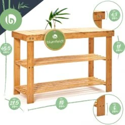 Schuhregal Mehrzweckregal Sitzbank 2 Etagen Für 8 Paar Schuhe Bambus 13 Schuhregal Mehrzweckregal Sitzbank 2 Etagen Für 8 Paar Schuhe Bambus -Haushaltsgeräte Geschäft 10038141 yy 0007 logo