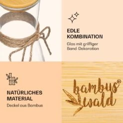 Glaskaraffe Mit Bambusdeckel Borosilikatglas Hitzebeständig 10 Glaskaraffe Mit Bambusdeckel Borosilikatglas Hitzebeständig -Haushaltsgeräte Geschäft 10038230 de 0004 logo