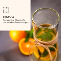 Glaskaraffe Mit Bambusdeckel Borosilikatglas Hitzebeständig 12 Glaskaraffe Mit Bambusdeckel Borosilikatglas Hitzebeständig -Haushaltsgeräte Geschäft 10038230 de 0006 logo