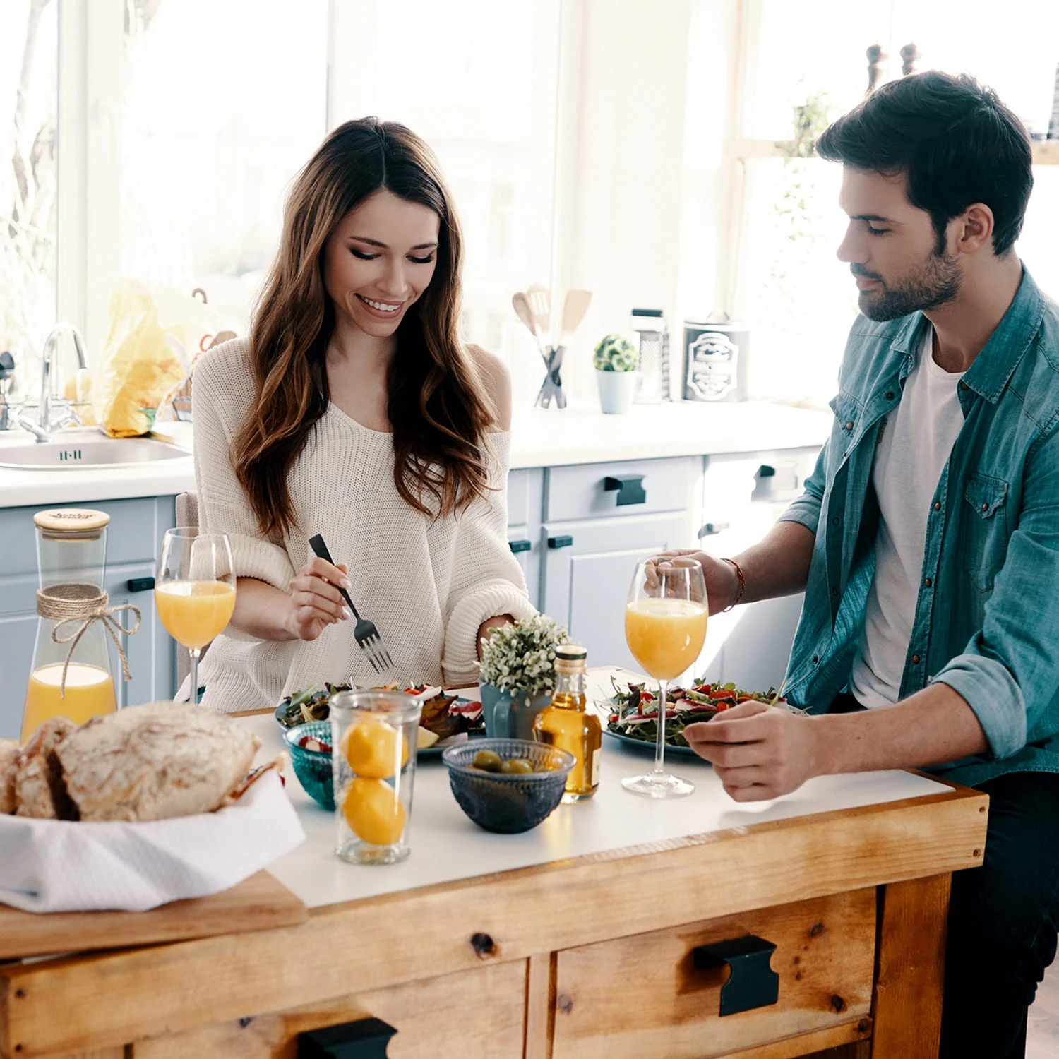 Glaskaraffe Mit Bambusdeckel Borosilikatglas Hitzebeständig 2 Glaskaraffe Mit Bambusdeckel Borosilikatglas Hitzebeständig – Bild 2